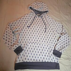 Bevel Men's Blue Diamond Hoodie – Size Large